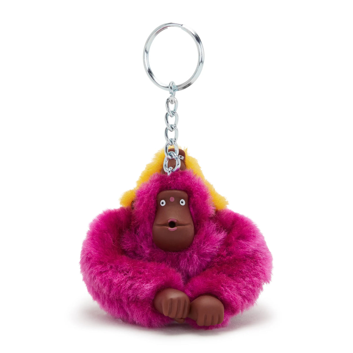 Mom and Baby Sven Monkey Keychain Flouncy Pink - 1