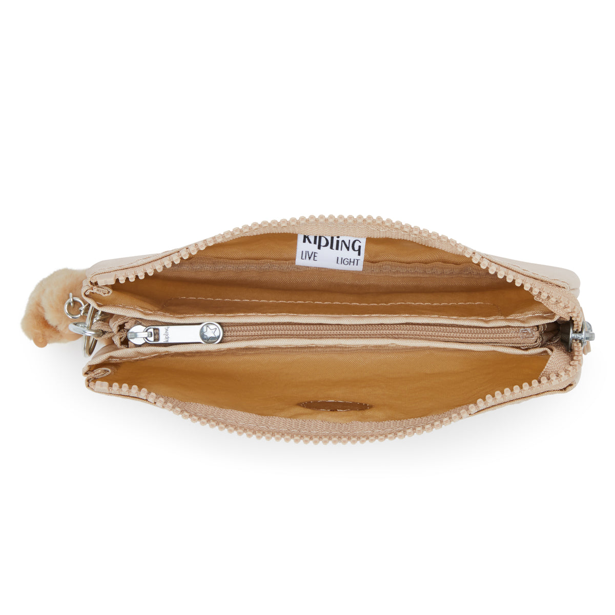 Creativity Shimmer Large Pouch Sparkled Beige - 3