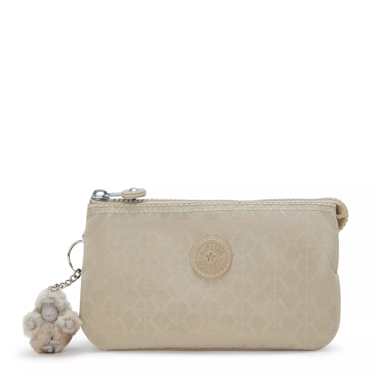 Creativity Large Printed Pouch Sign Beige Emb - 1