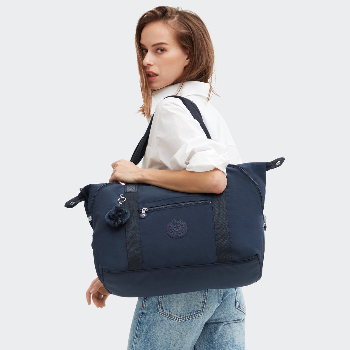 Art Medium Tote Bag Blue Bleu 2 - 2