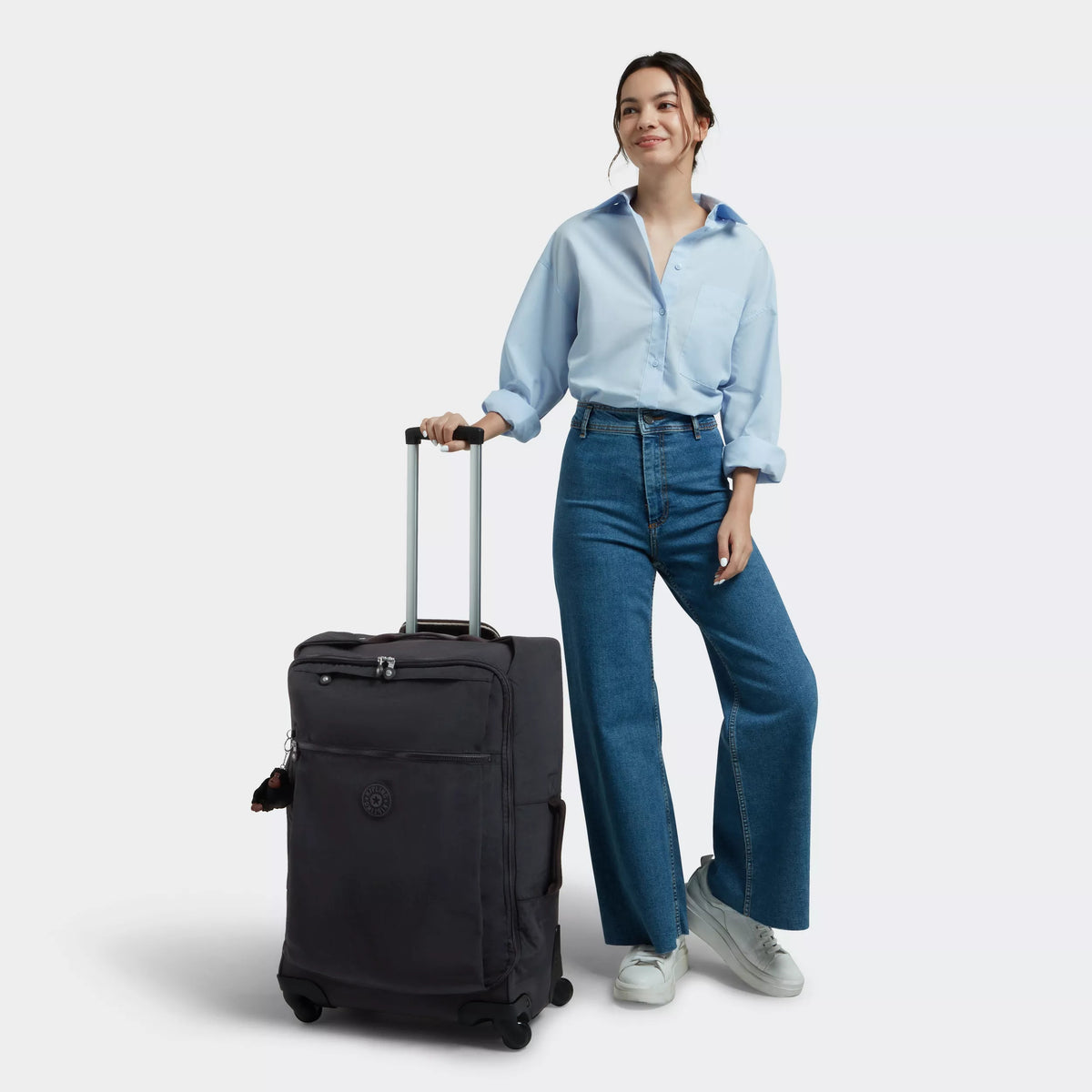 Darcey Medium Rolling Luggage BLACK TONAL - 2