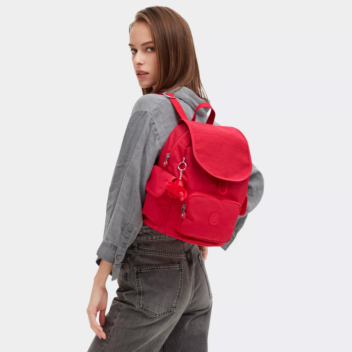 City Pack Small Backpack Red Rouge - 2