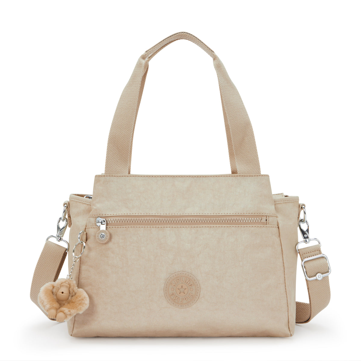 Elysia Shimmer Shoulder Bag Sparkled Beige - 1
