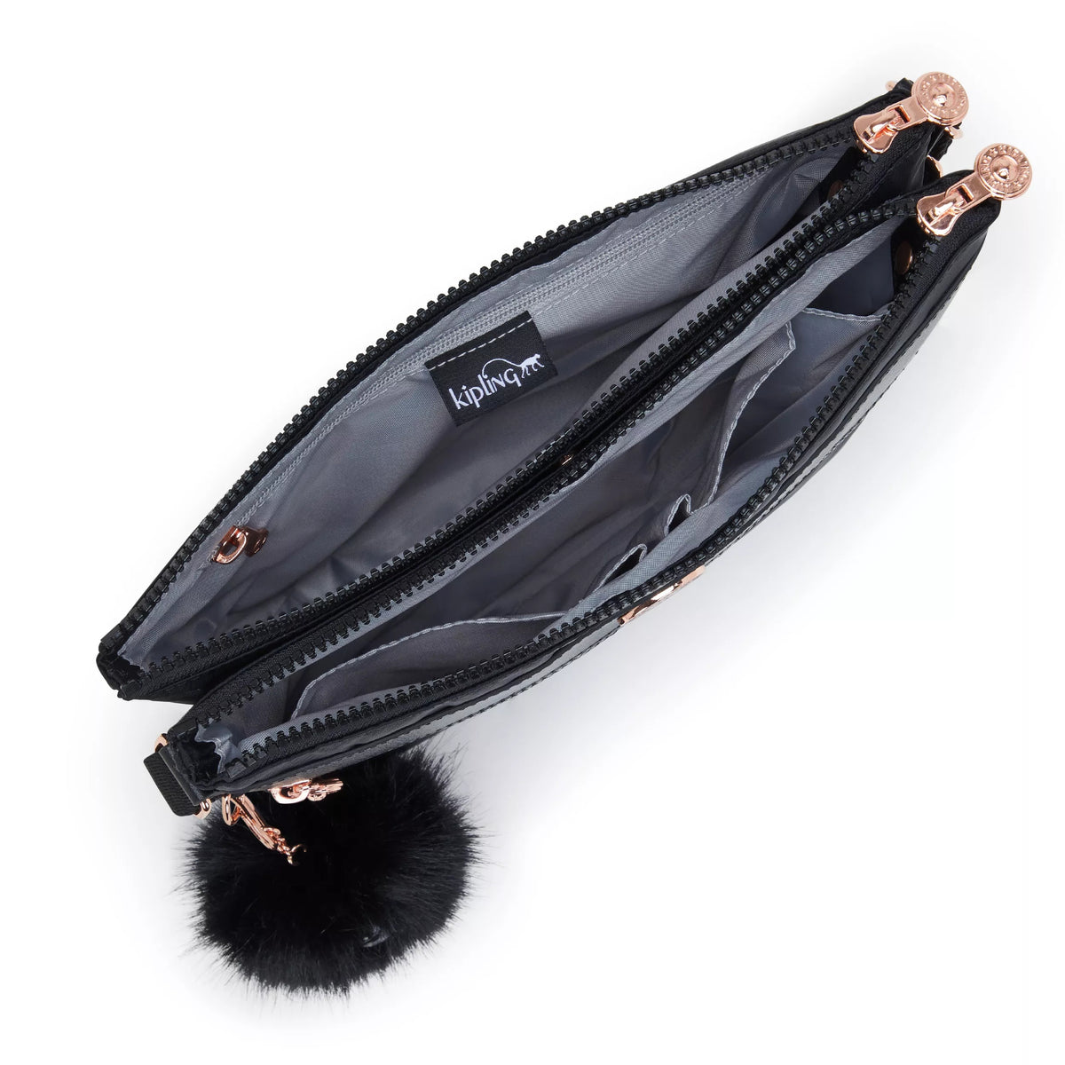 Ambrosia Crossbody Bag Jet Black Satin WK - 3