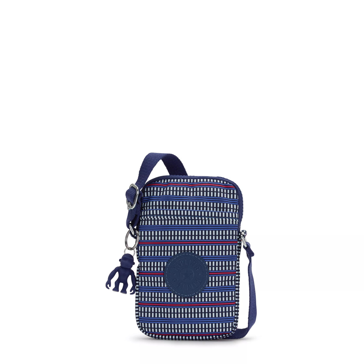 Tally Printed Crossbody Phone Bag Blue Geo Print - 1