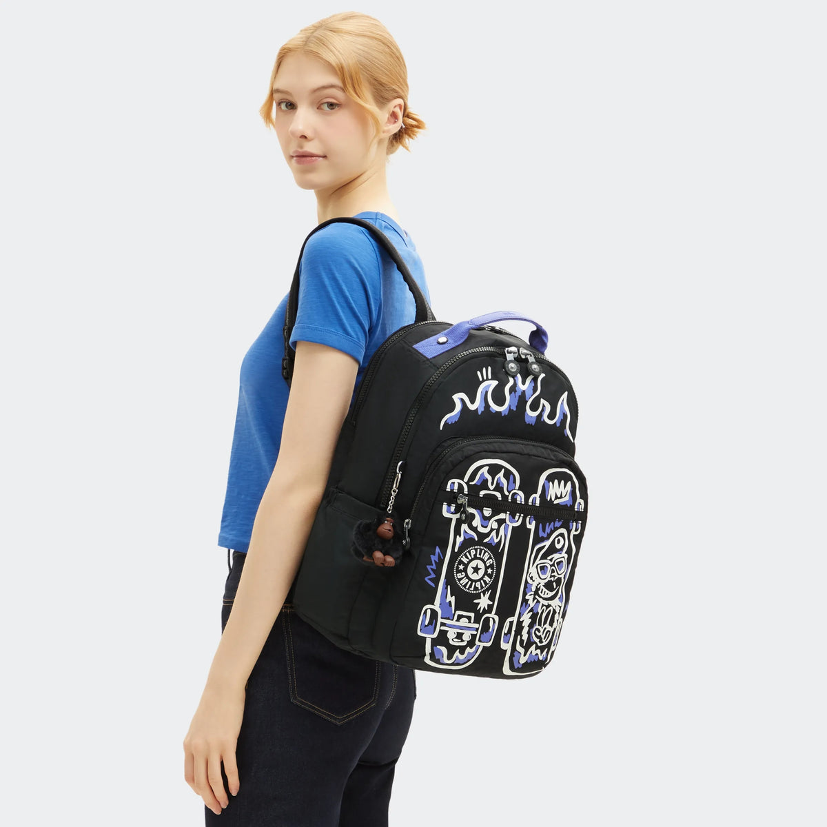 Seoul Lap Printed 15" Laptop Backpack Fire Skate - 2