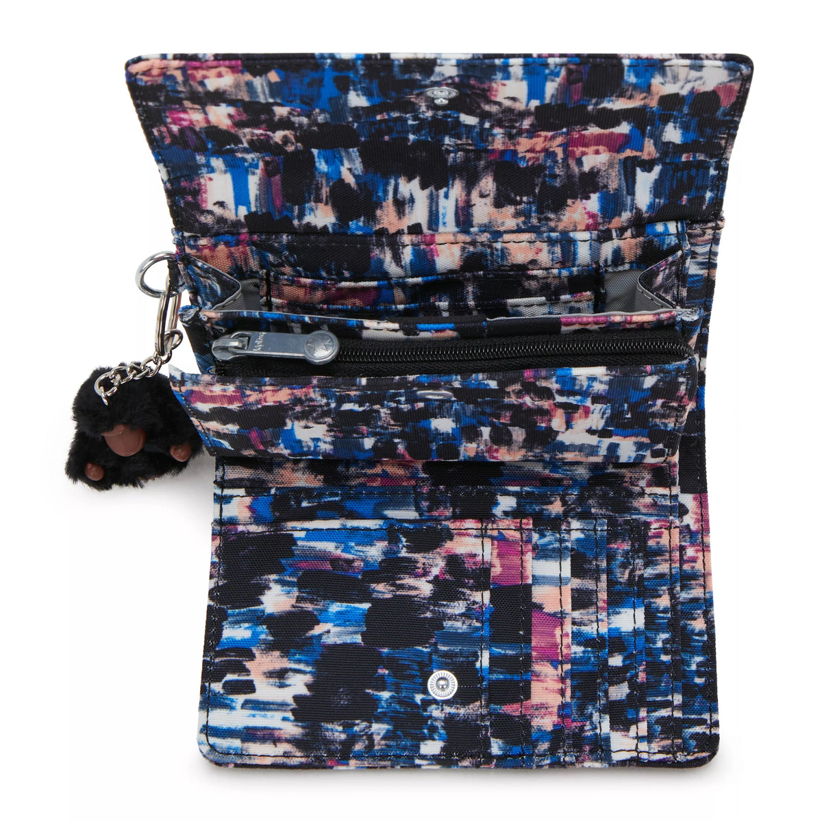 Pixi Medium Printed Organizer Wallet Brush Strokes - 3