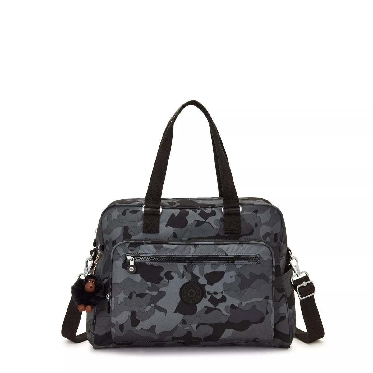 Alanna Printed Diaper Bag CAMO FOG - 1