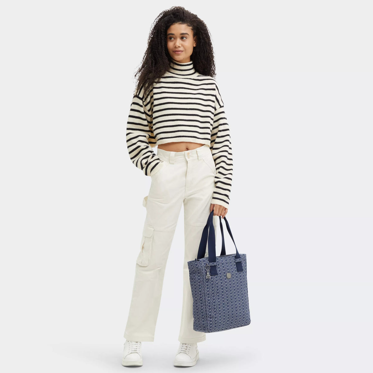 Jowns Printed Denim Tote Bag Signature Denim - 2