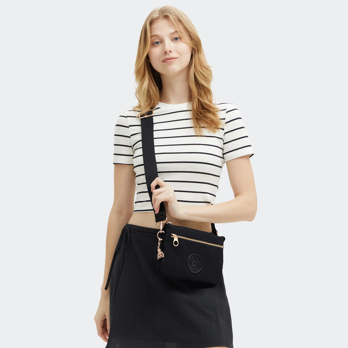Riri Zip Crossbody Bag Blck Rose Spice - 2