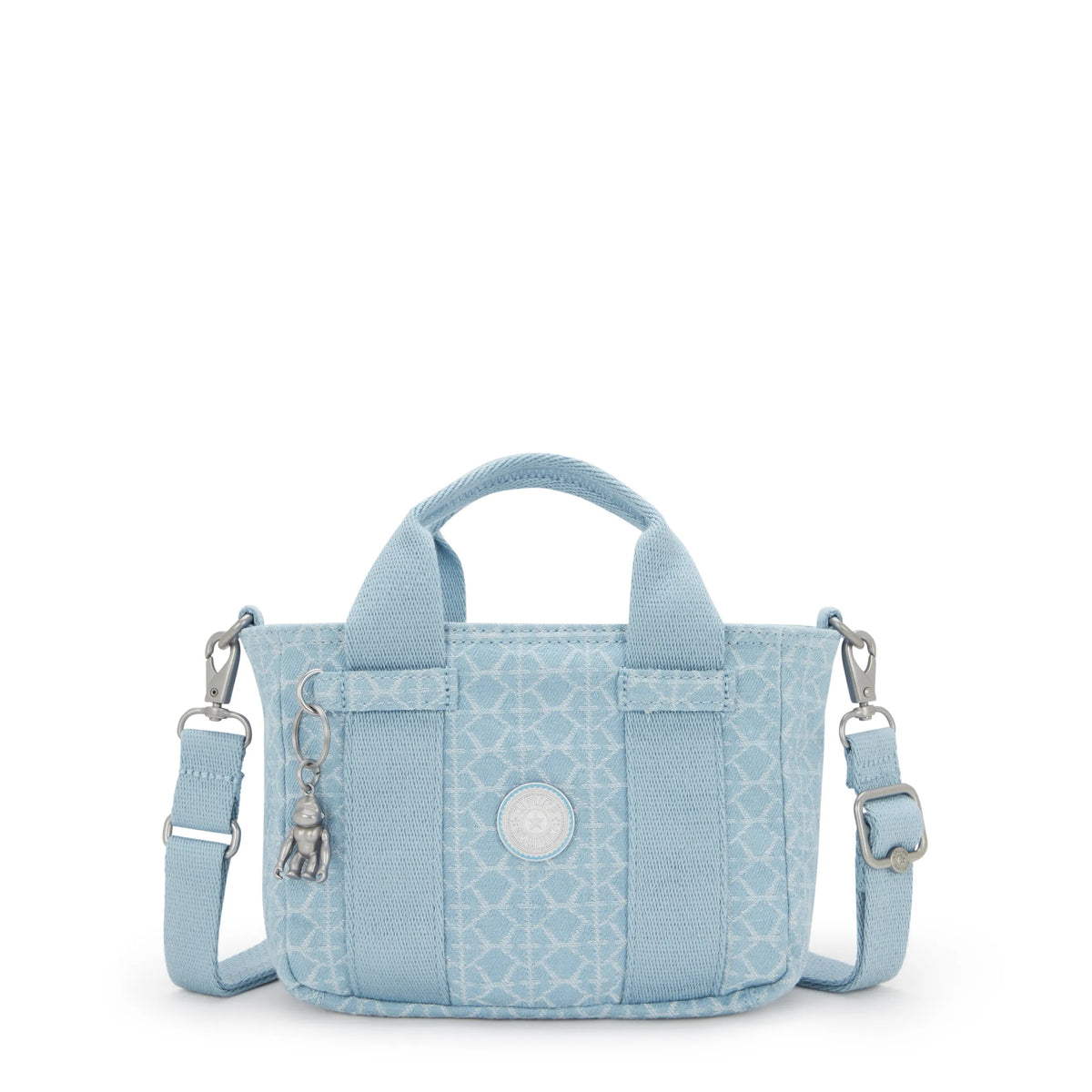 Ritta Mini Printed Denim Shoulder Bag Light Denim Jq - 1