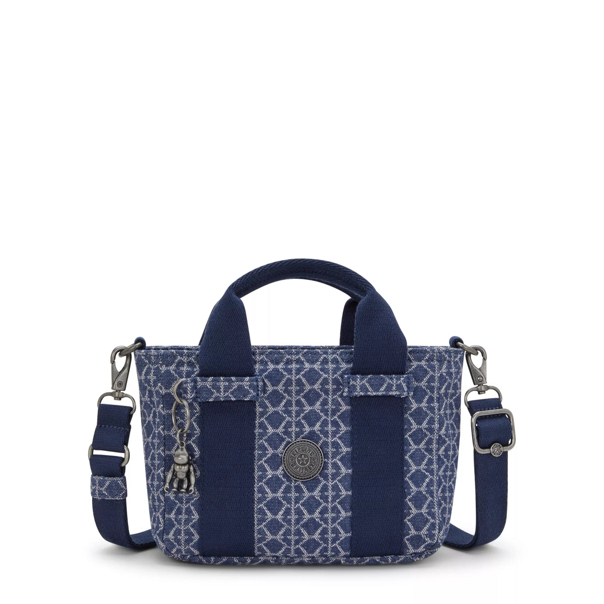 Ritta Mini Printed Denim Shoulder Bag Signature Denim - 1