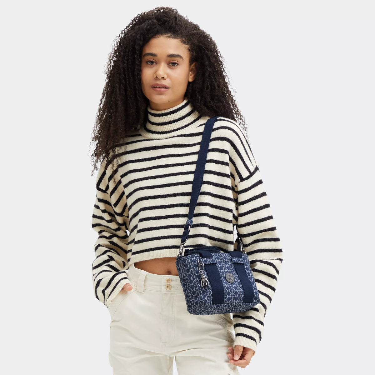 Ritta Mini Printed Denim Shoulder Bag Signature Denim - 2