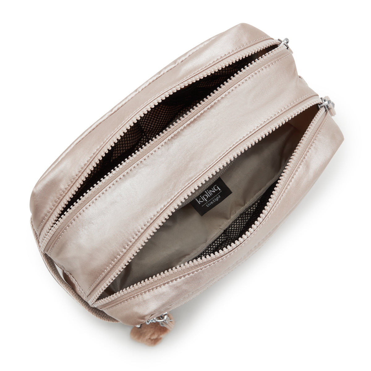 Amalfi Metallic Toiletry Bag Quartz Metallic