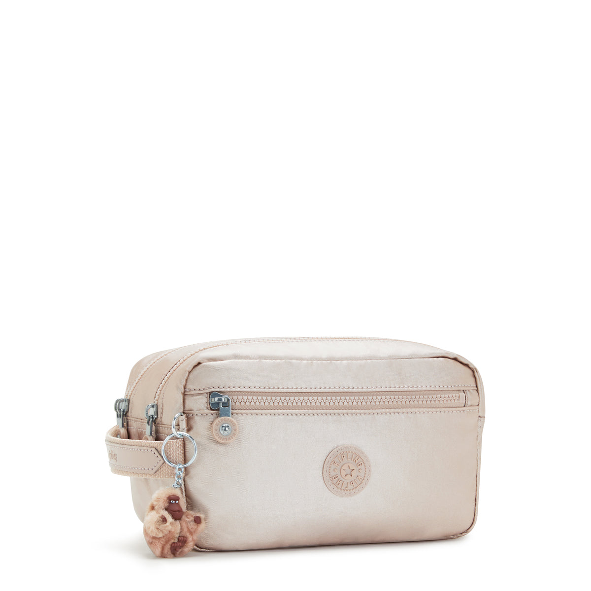 Amalfi Metallic Toiletry Bag Quartz Metallic