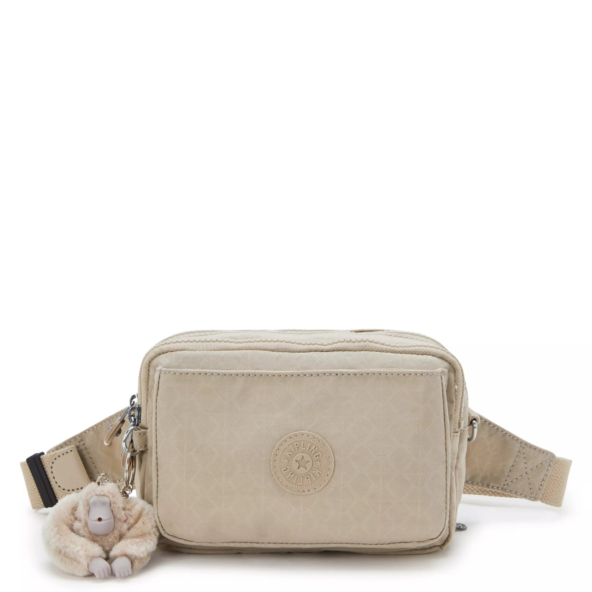 Abanu Multi Printed Convertible Crossbody Bag Sign Beige Emb - 1
