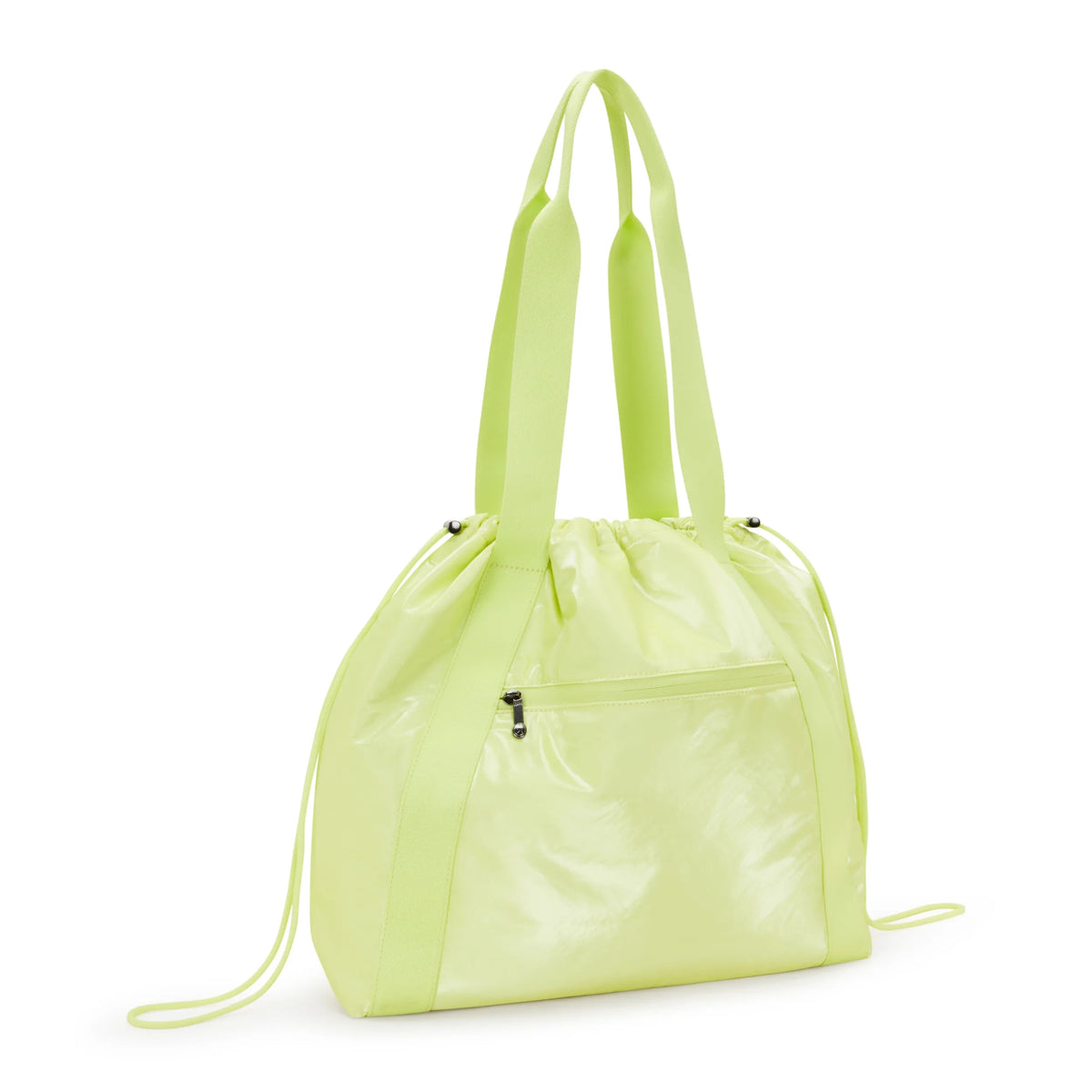 Elmar Lacquered Drawstring Tote Bag Bright Sun Glam - 3