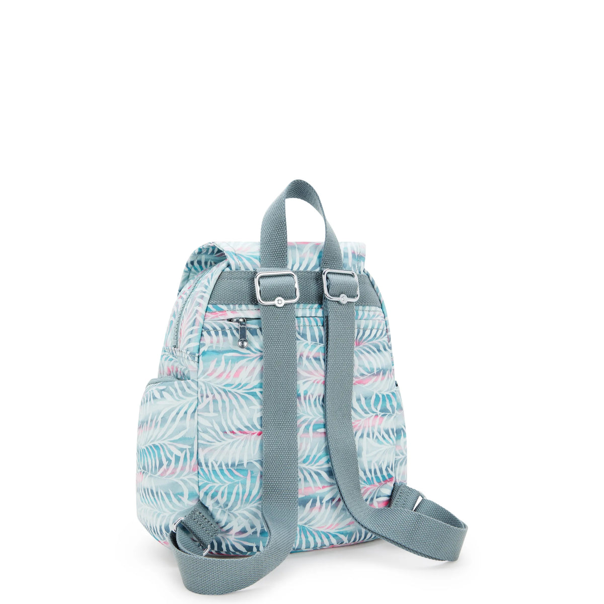 City Zip Mini Printed Backpack Palmtree Leaves - 3