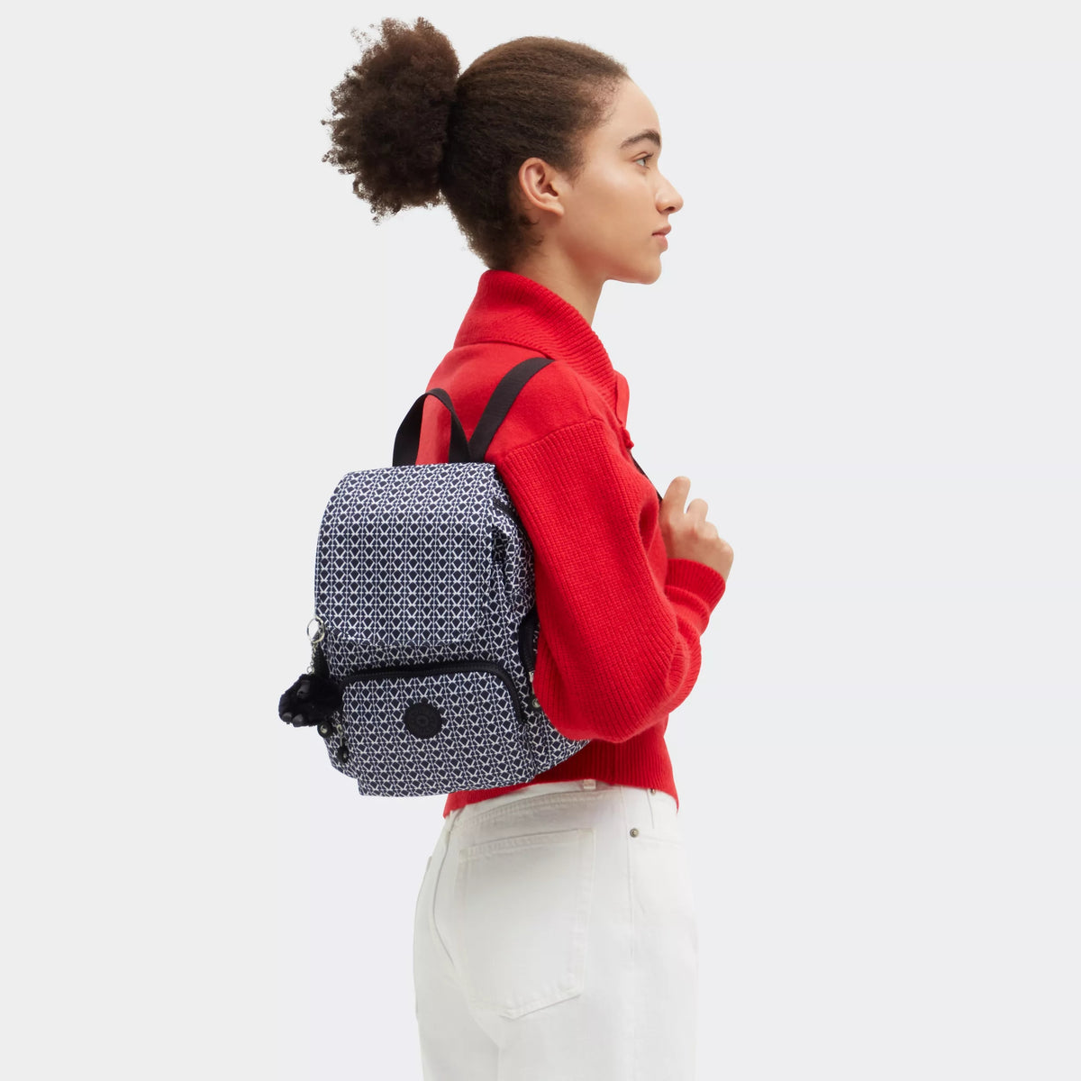 City Zip Mini Printed Backpack Signature Print - 2