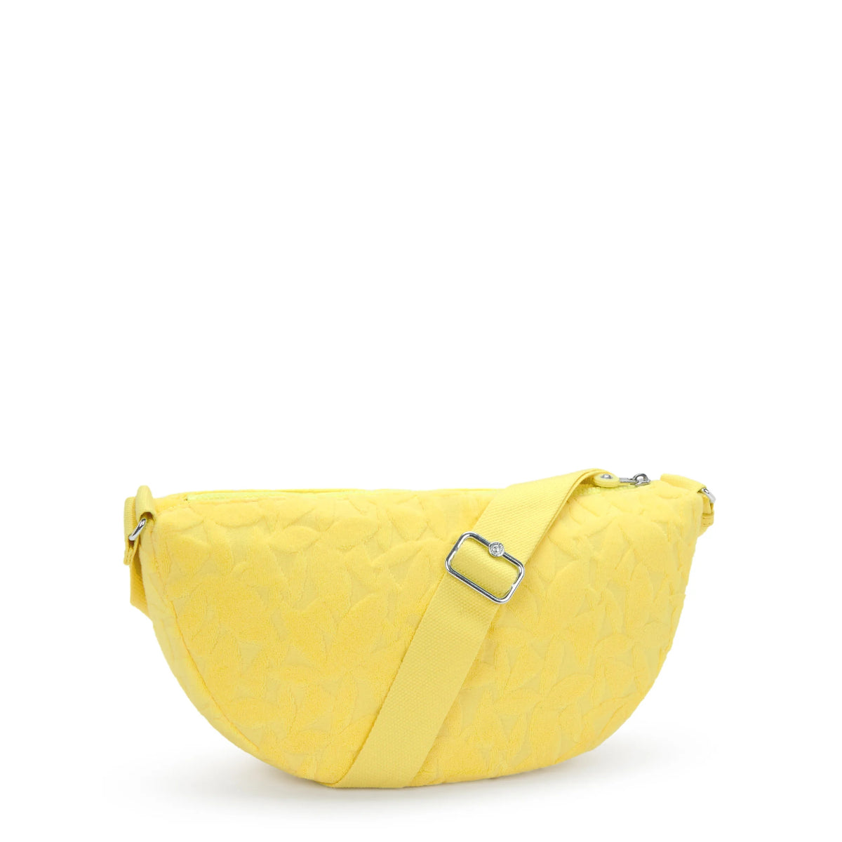 Julisa Terry Cloth Crescent Crossbody Bag Sun Leaves - 3