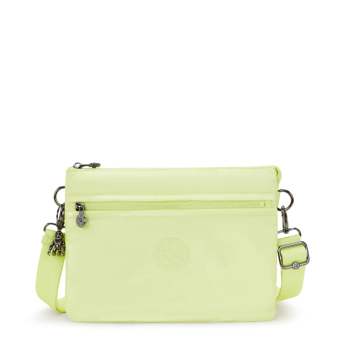 Riri Large Zip Lacquered Crossbody Bag Bright Sun Glam - 1