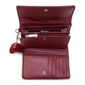 Pixi Medium Metallic Organizer Wallet Deep Berry Metallic - 3