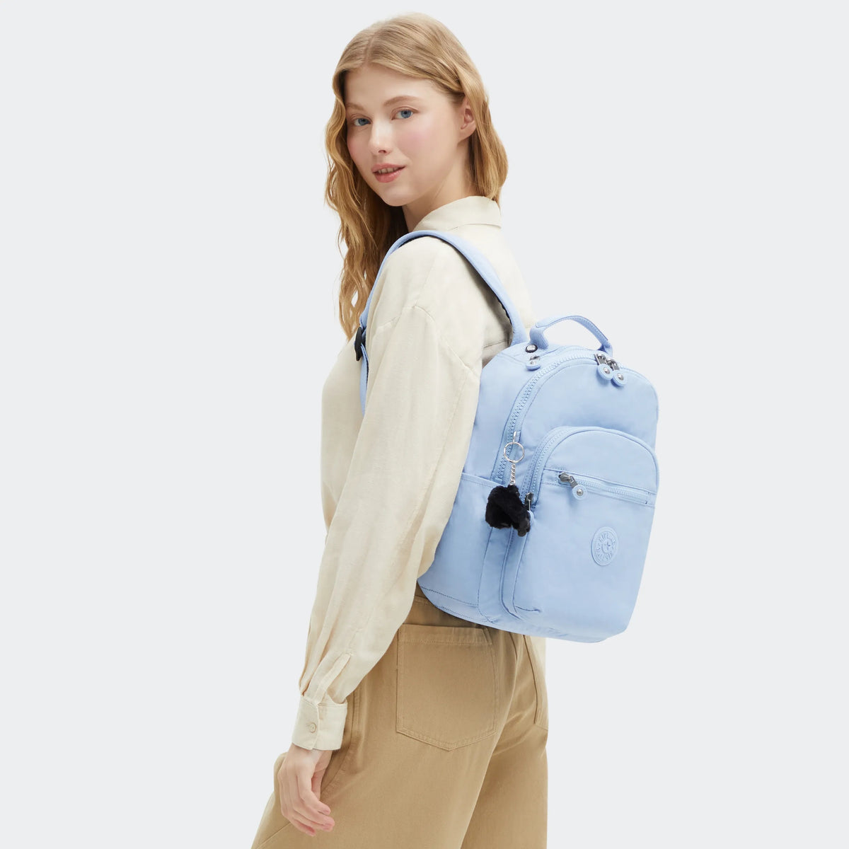 Seoul Small Tablet Backpack Cloudy Sky Blue - 2