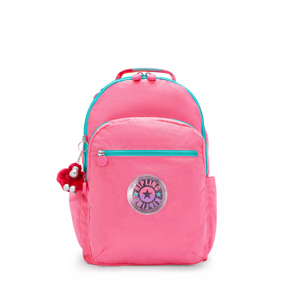 Seoul Large 15" Laptop Backpack Bubble Pop Pink Stripe - 1