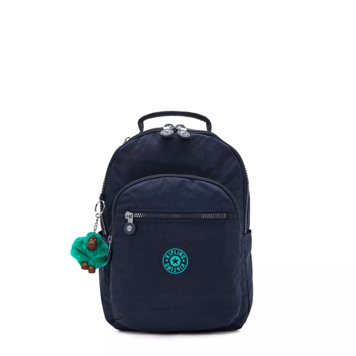 Seoul Small Tablet Backpack Blue Green Block - view1
