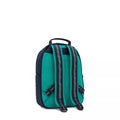 Seoul Small Tablet Backpack Blue Green Block - 2