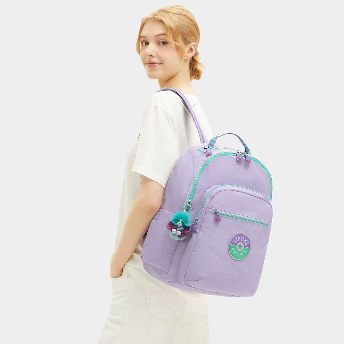 Seoul Large 15" Laptop Backpack Lavender C - 2