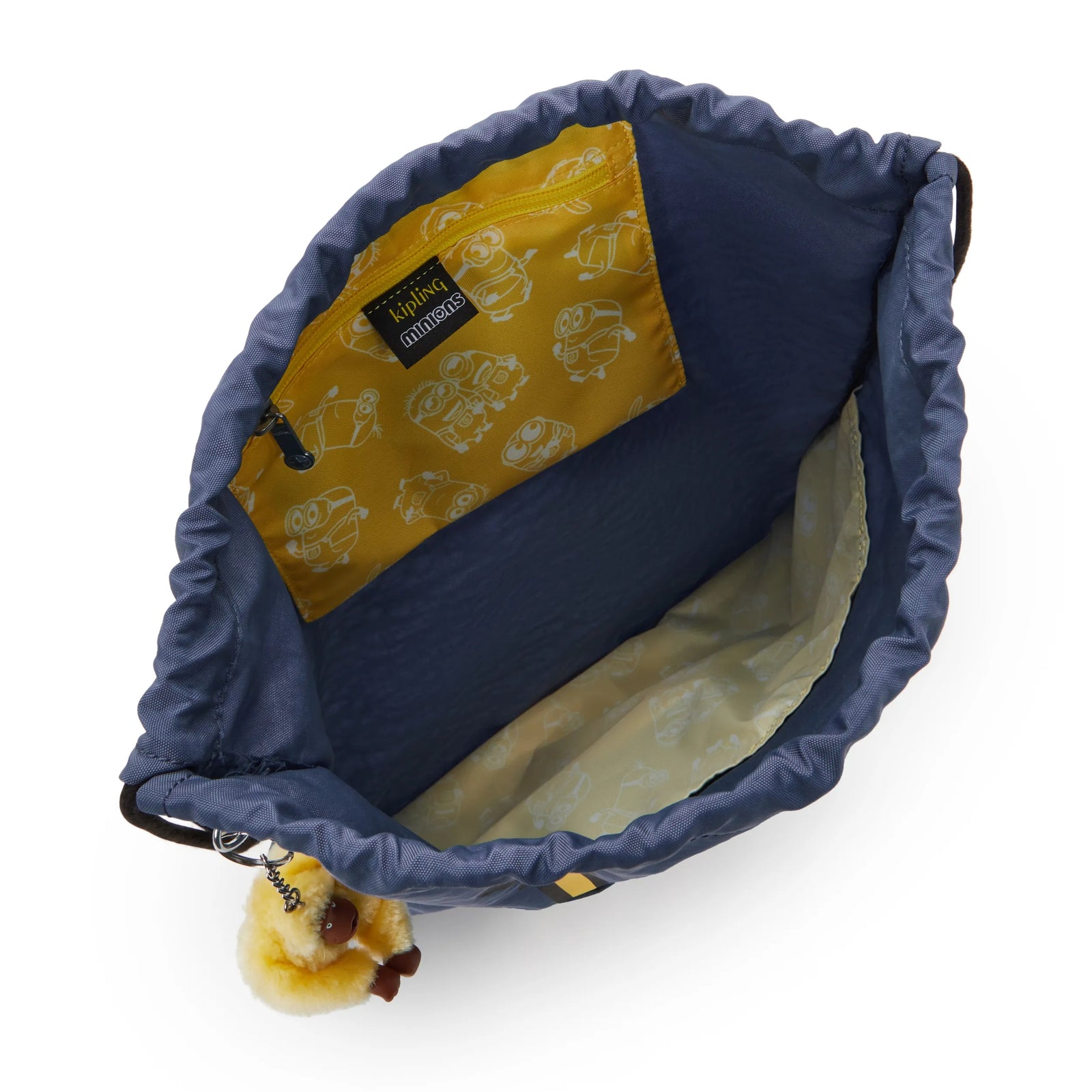 Minions Supertaboo Drawstring Backpack Dungaree Blue-view-3