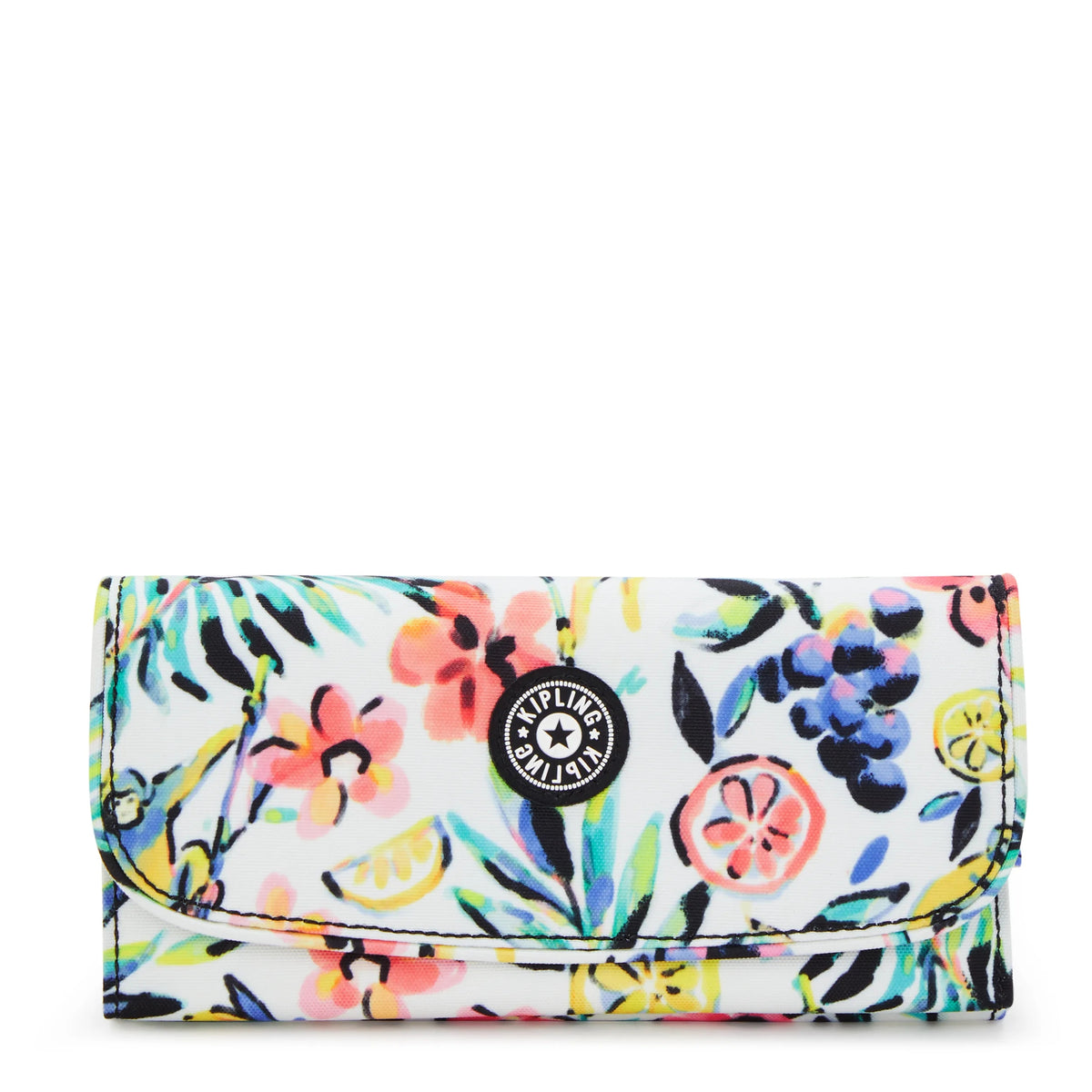Money Land Printed Snap Wallet Cocktail Floral - 1