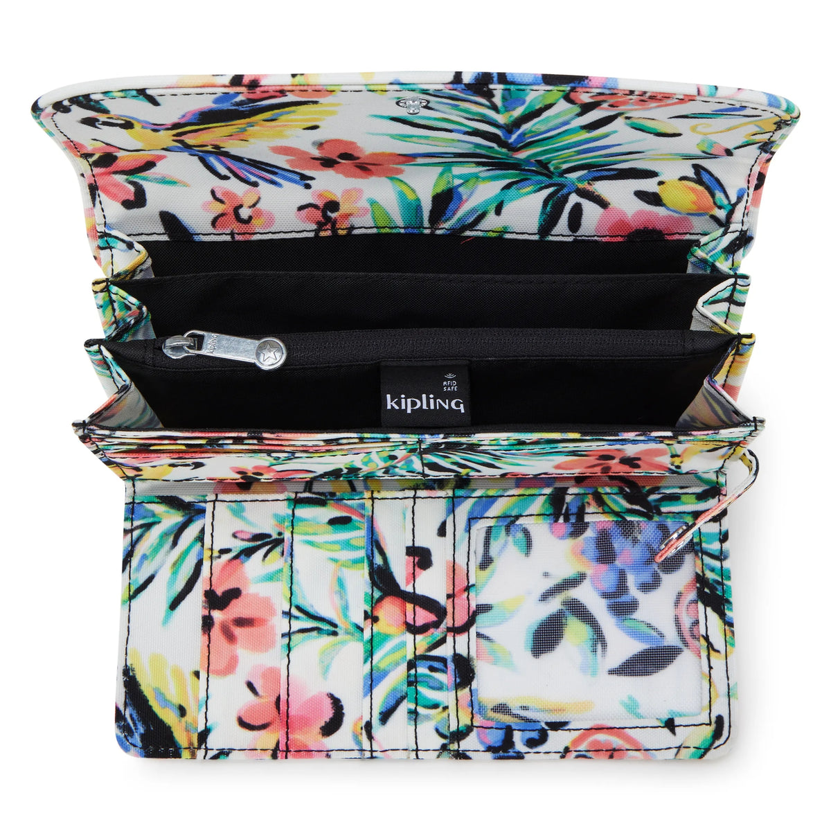 Money Land Printed Snap Wallet Cocktail Floral - 3
