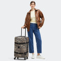 Spontaneous Medium Printed Rolling Luggage Wild Leopard - 9