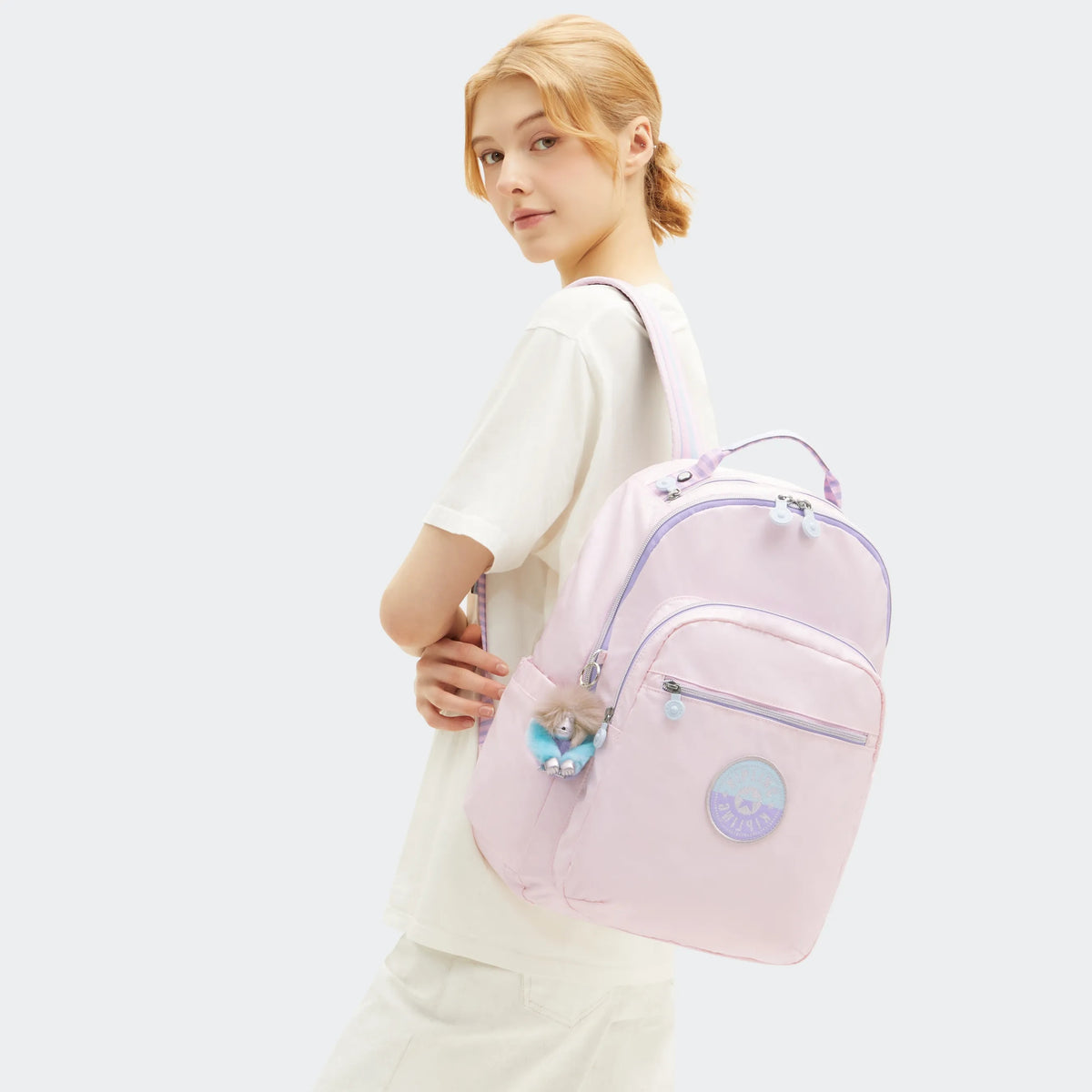 Seoul Large Metallic 15" Laptop Backpack Sea Pink Met C - 2