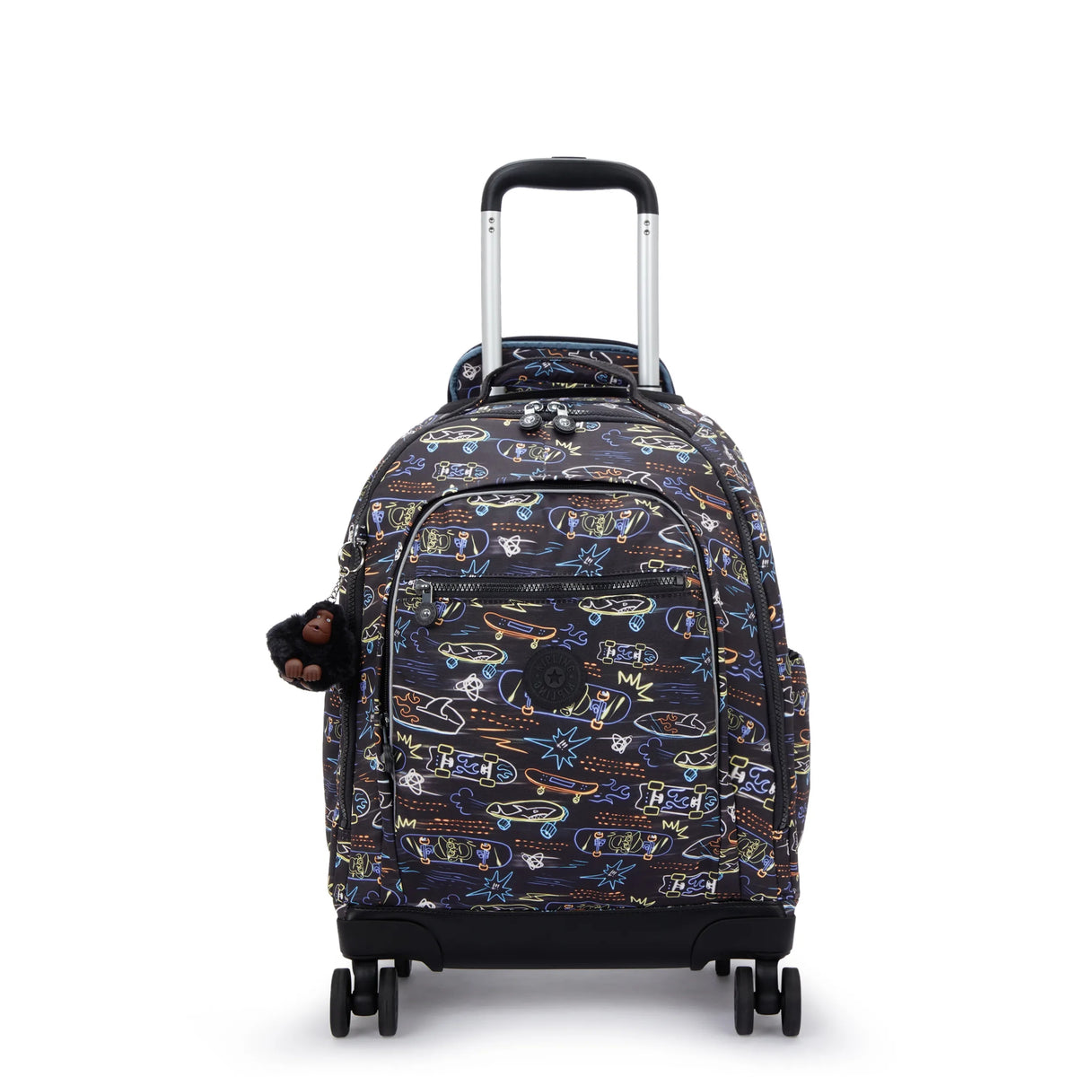 New Zea Printed 15" Laptop Rolling Backpack Neon Skate - 1