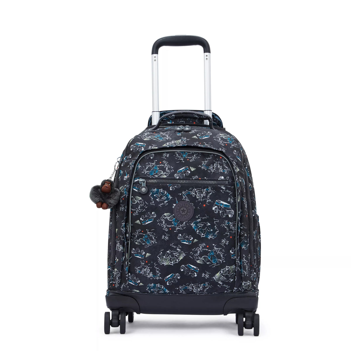New Zea Printed 15" Laptop Rolling Backpack Jungle Fun Race - 1