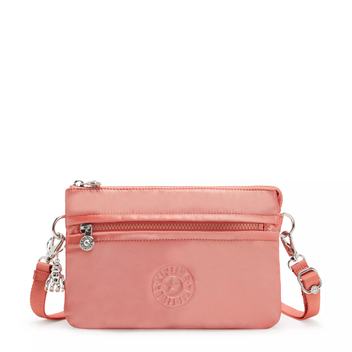 Riri Metallic Crossbody Bag Peach Glam - 1