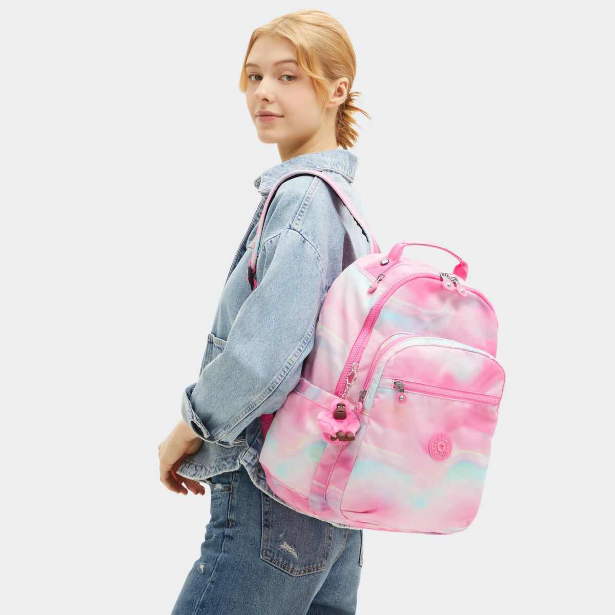 Seoul Large Printed 15" Laptop Backpack Rose Glow - 2