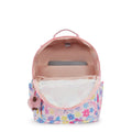 Seoul Large Printed 15" Laptop Backpack Flower Stamp - 3