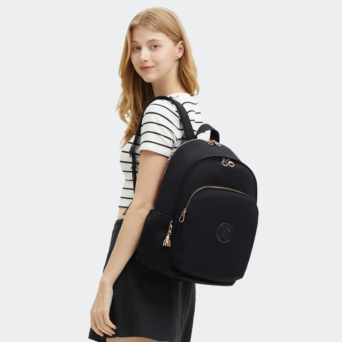 Delia Medium Backpack Blck Rose Spice - 2