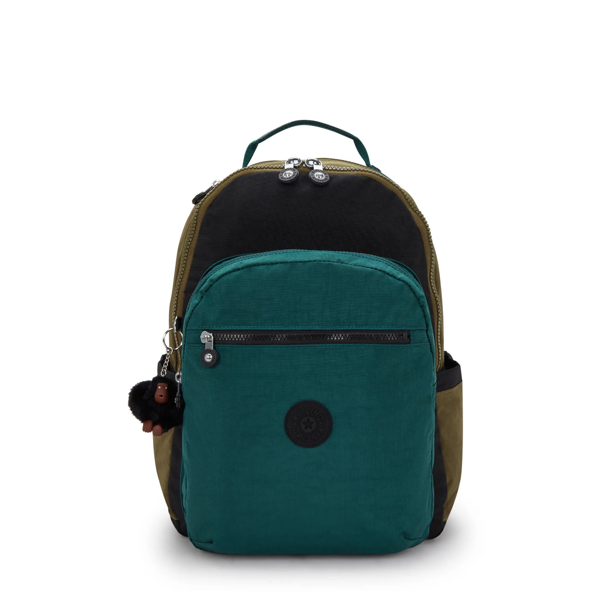 Seoul Large 15" Laptop Backpack Black Khaki Print - 