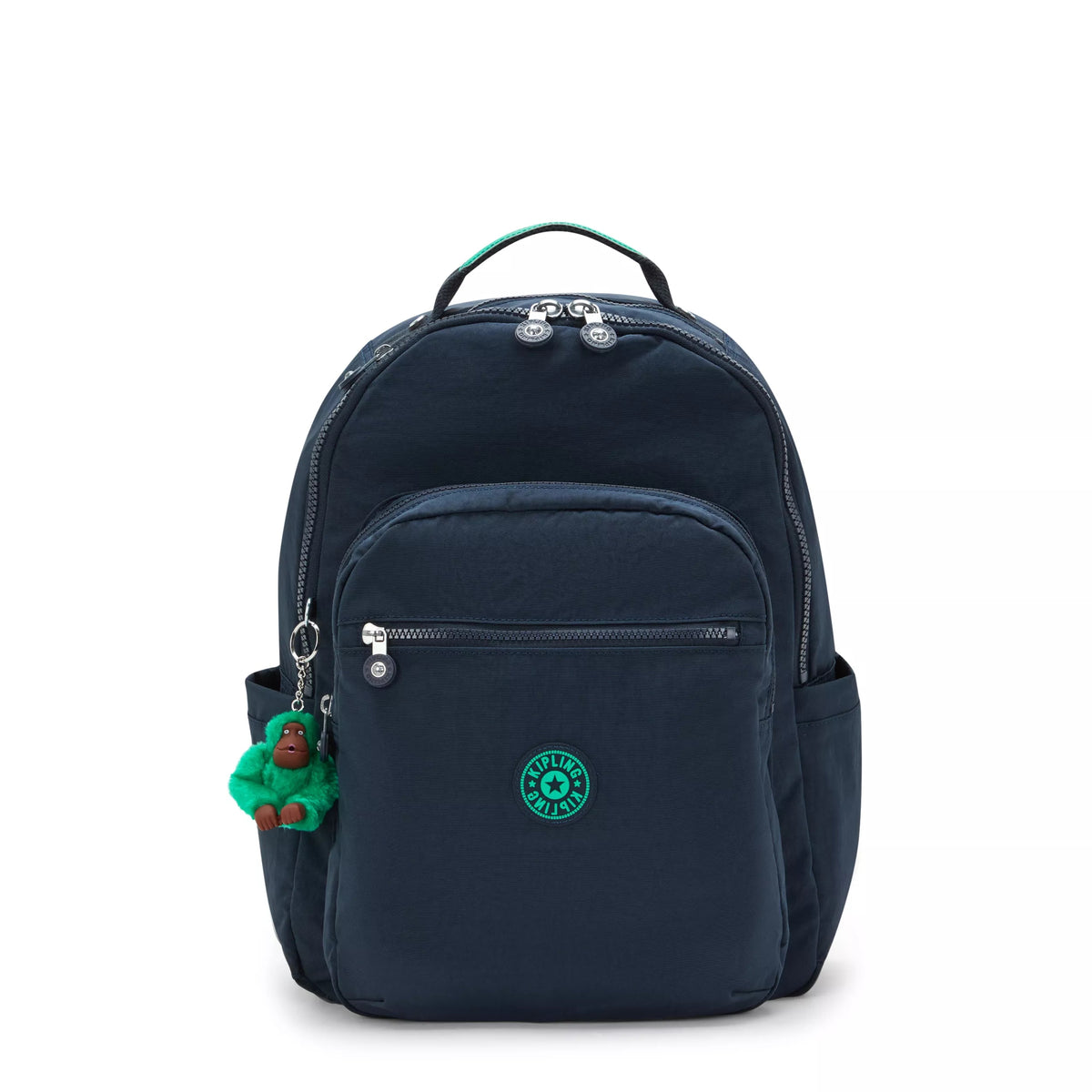 Seoul Large  15" Laptop Backpack Blue Green Block - view1