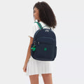 Seoul Large  15" Laptop Backpack Blue Green Block - 2
