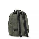 Seoul Large 15" Laptop Backpack Green Moss-view-3 thumbnail