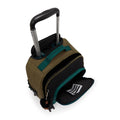 New Zea 15" Laptop Rolling Backpack Black Khaki Print - 3