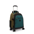 New Zea 15" Laptop Rolling Backpack Black Khaki Print - 4