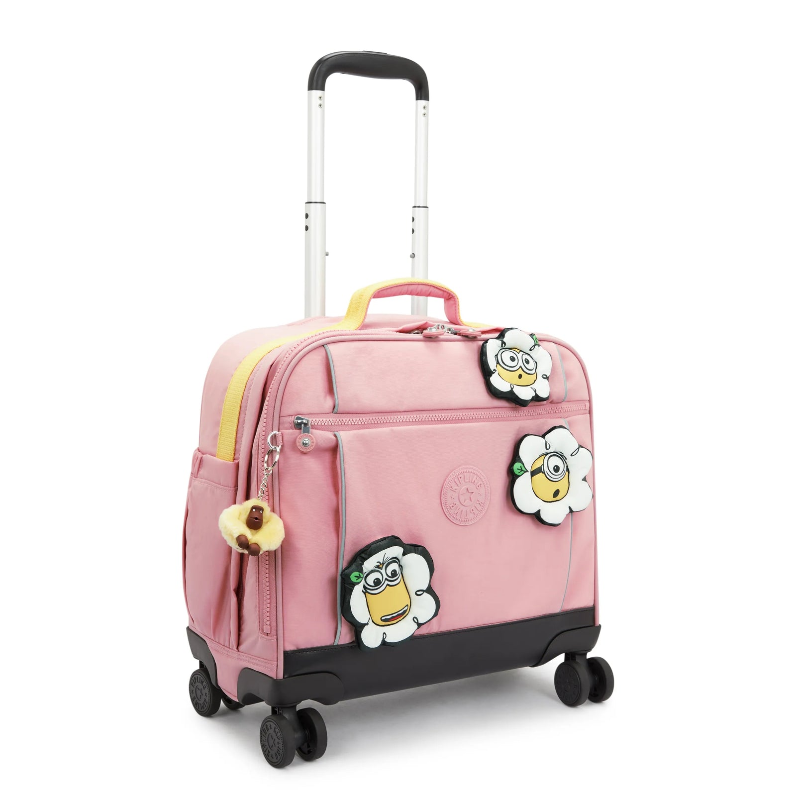 Minions New Storia 4-Wheeled Rolling Luggage Pink Daisy-view-4