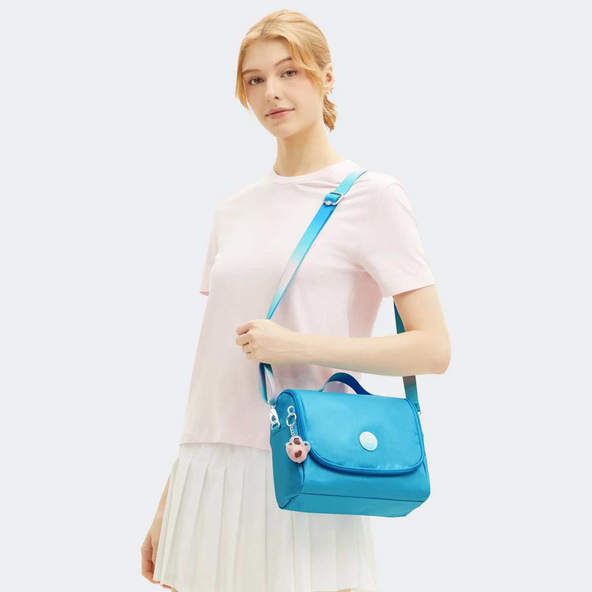 New Kichirou Metallic Lunch Bag Sea Blue Met - 2